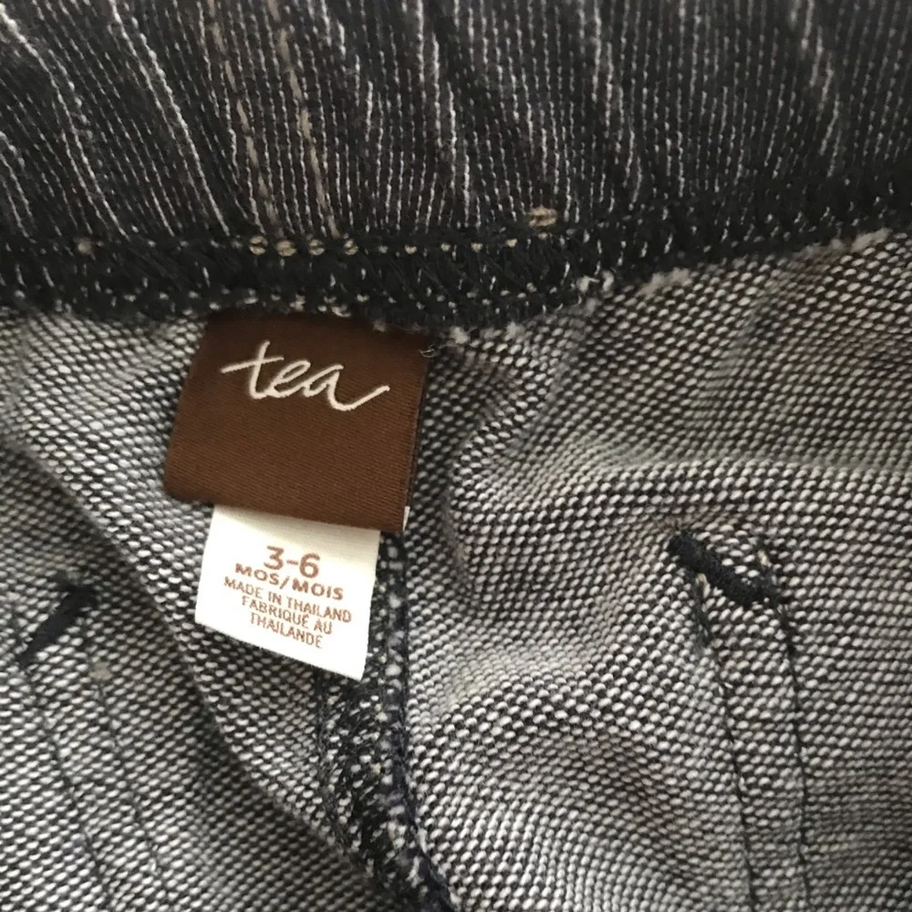 NWT Tea Collection Baby Denim-Like Carpenter Pants